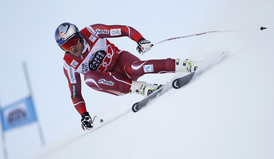 Aksel Svindal gewinnt bereits sein fünftes Speed-Rennen in dieser Saison.