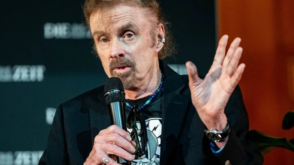 Der amerikanische Bestseller-Autor T.C. Boyle im Audimax der Universität Hamburg.