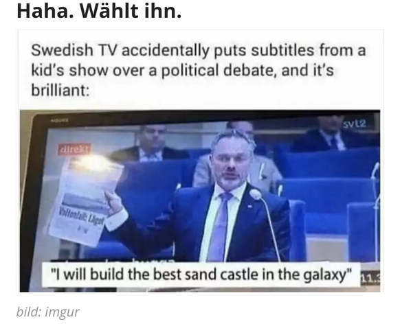 «Was ist das für ein Schei... – ah, der Picdump»
Es klingt, als hätte das Trump gesagt 😉