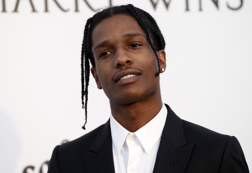 epa07772930 (FILE) - US rapper A$AP Rocky attends the Cinema Against AIDS amfAR gala 2017 held at the Hotel du Cap, Eden Roc in Cap d&#039;Antibes, France, 25 May 2017 (reissued 14 August 2019) The St ...