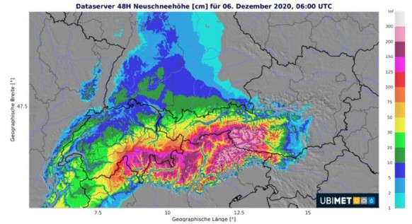 Wetter, Neuschneehöhe, Schneefall