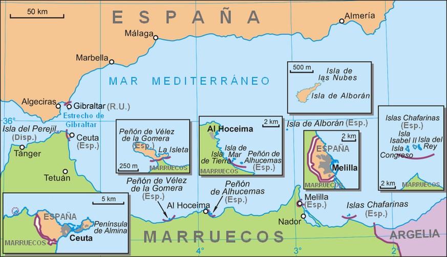 Rest eines weltumspannenden Kolonialreichs: Die spanischen Plazas de&nbsp;soberanía in Nordafrika.&nbsp;