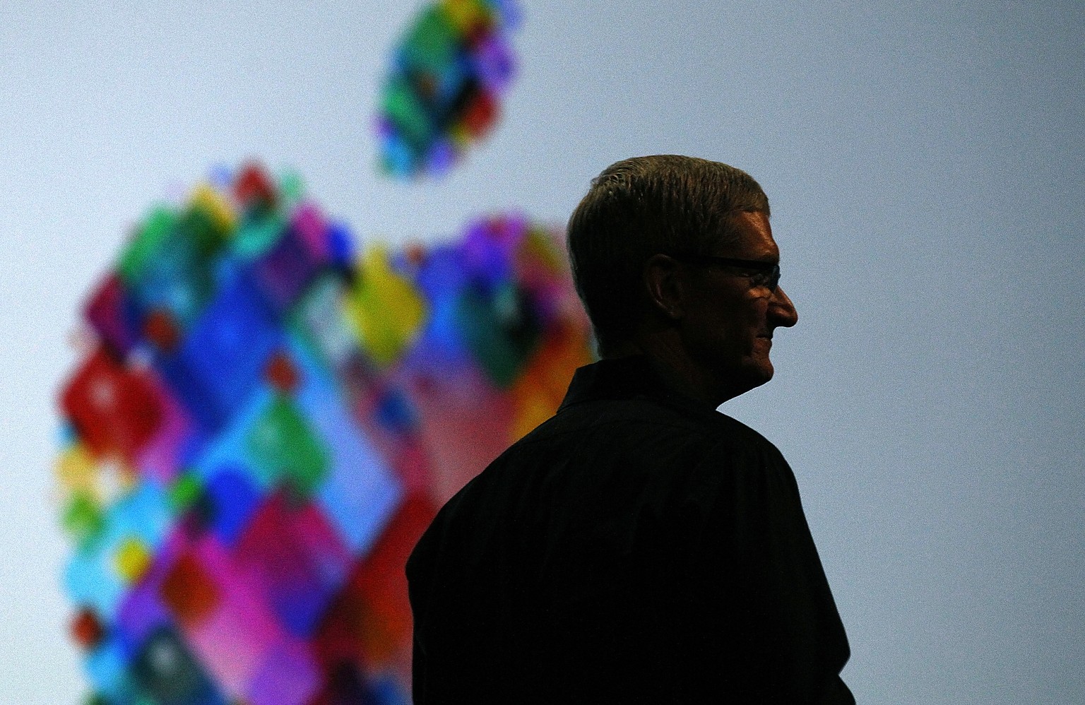 Apple-Chef Tim Cook schaut in eine ungewisse Zukunft.