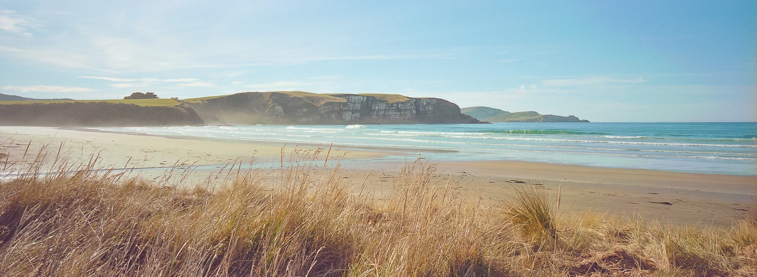 A desert beach in the Catlins, at the southern tip of the South island of New Zealand.

Hasselblad XPan
Hasselblad 45mm f/4
Kodak Portra 160
f/16, 1/125s