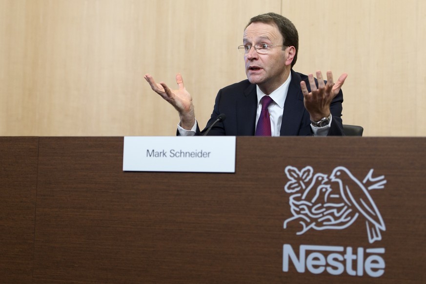 ARCHIVBILD - NESTLESKIN HEALTH SCHLIESST IN EGERKINGEN, SOLOTHURN EINE FABRIK. 190 STELLEN SIND BEDROHT - Nestle&#039;s CEO Ulf Mark Schneider speaks during the 2016 full-year results press conference ...