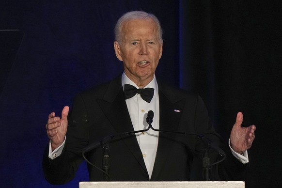 Former President Joe Biden speaks during the National Bar Association's 100th Annual Awards Gala in Chicago, Thursday, July 31, 2025. (AP Photo/Nam Y. Huh)
Joe Biden