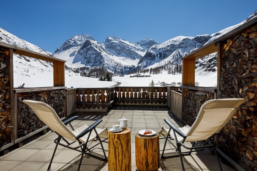 Rauszeit Hideout Hotels Schweiz Walserhuus Sertig Davos