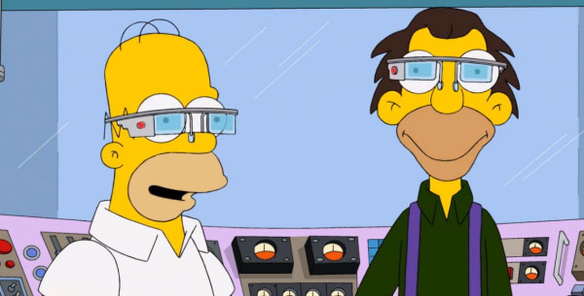 Googles Datenbrille Glass kann man in den USA zwar bereits kaufen, verbreitet ist sie allerdings noch nicht. Bei den «Simpsons» wurde sie Anfang 2014 als Oogle Goggles veralbert.