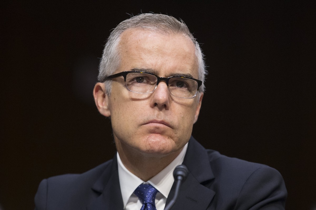epa06609046 (FILE) - Acting FBI Director Andrew McCabe appears before the Senate Select Committee on Intelligence hearing on 'World Wide Threats', on Capitol Hill in Washington, DC, USA, 11  ...