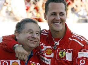 Schumacher und Todt im Herbst 2009.