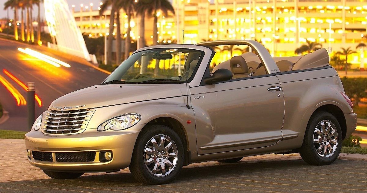 chrysler PT Cruiser Convertible cabriolet https://petrolblog.com/articles/shednesday-chrysler-pt-cruiser-convertible