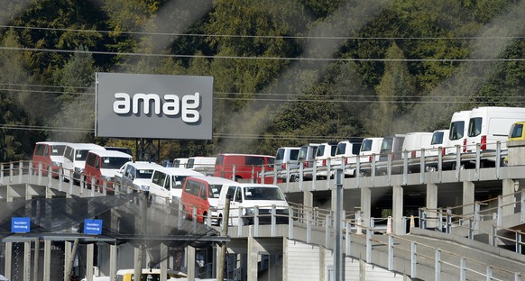 VW-Fahrzeuge bei Amag Automobil und Motoren AG in Lupfig (AG).