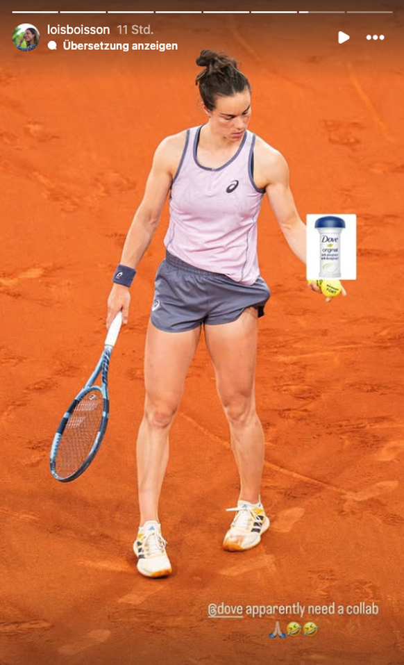 Lois Boisson nach dem Spiel gegen Harriet Dart, die ihr vorwarf, zu stinken