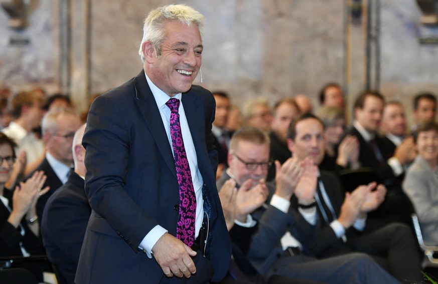 «Kein Brexit ohne Parlament!» John Bercow sagt Johnson in Zürich den Kampf an