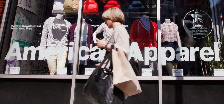 Sparmassnahmen bei American Apparel: Die US-Modekette schreibt seit längerem rote Zahlen – jetzt soll der Umbruch stattfinden.&nbsp;