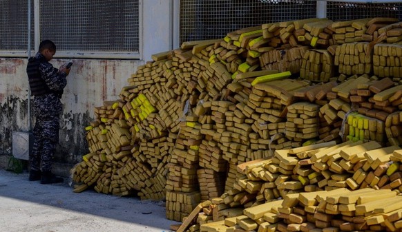 Ein Haufen Marihuana.