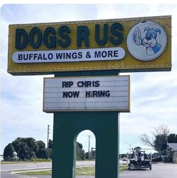 Rip Chris: Sign failed