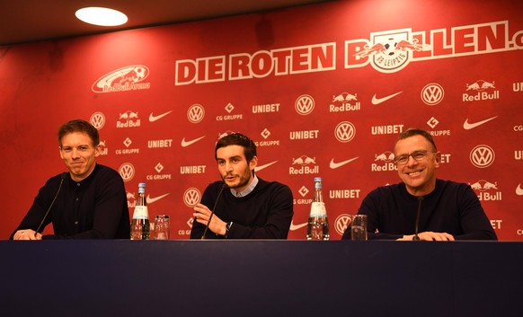 Rangnick (rechts) holte Nagelsmann (links) als Trainer nach Leipzig. 
