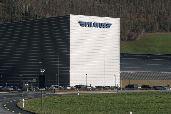The company site of Pilatus Aircraft Ltd. in Stans in the Canton of Nidwalden, Switzerland, is located right next to the Buochs Airport, pictured on March 8, 2018. In the factory halls, the Pilatus PC ...