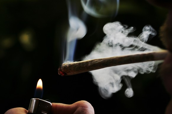 In this June 24, 2008 file image, a regular user of soft drugs lights a marijuana joint in a coffee shop in Amsterdam, the Netherlands.  The Dutch parliament approved controlled cultivation of weed or weed...