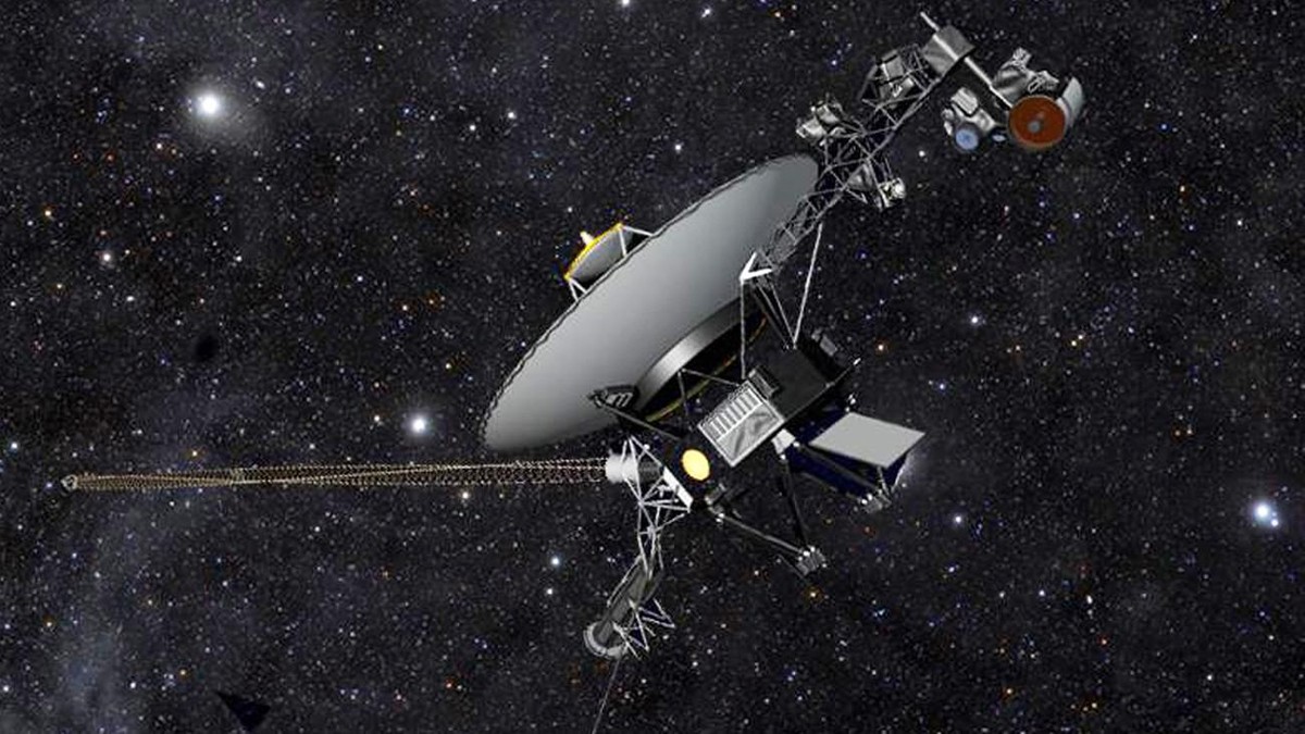 This artist rendering released by NASA shows NASA's Voyager 1 spacecraft barreling through space. The space agency announced Thursday, Sept. 12, 2013 that Voyager 1 has become the first spacecraf ...