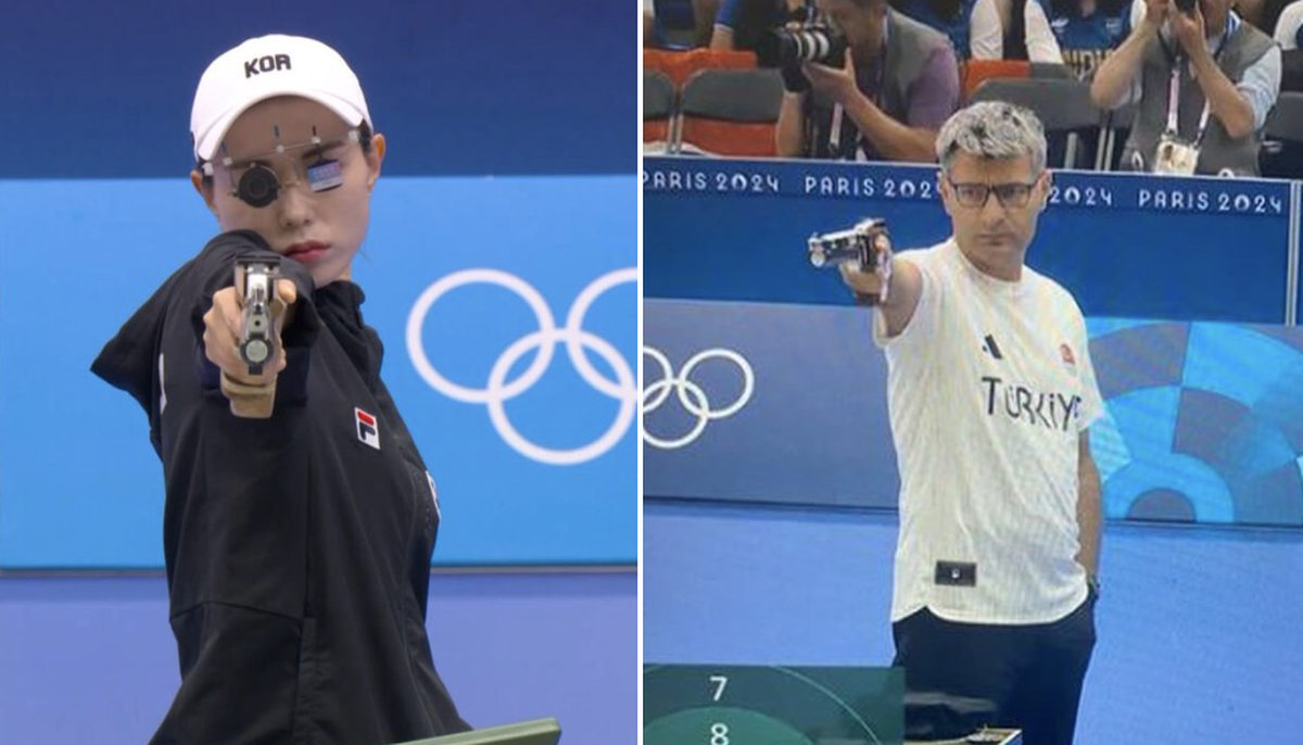 Kim und Dikec an den Olympischen Spielen.