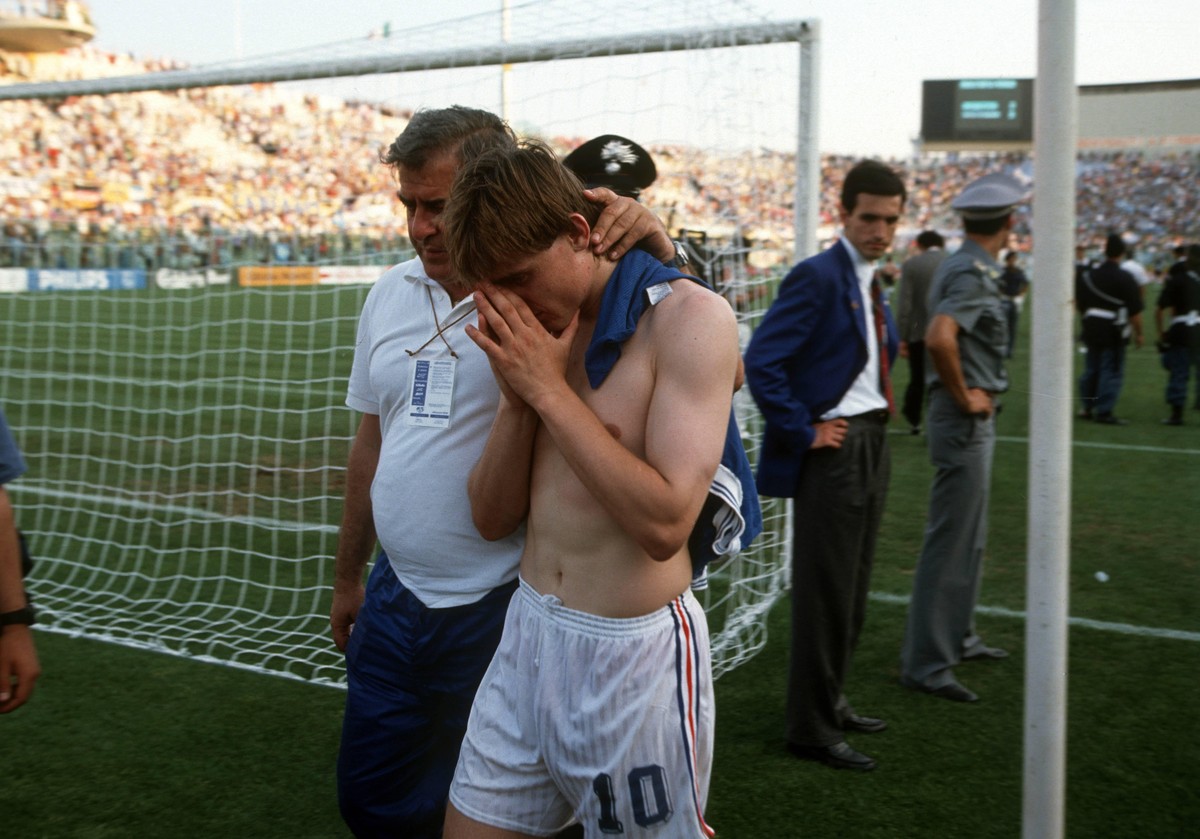 Bildnummer: 10906293 Datum: 30.06.1990 Copyright: imago/Pressefoto Baumann
Argentinien - Jugoslawien 3:2 i.E. - Dragan Stojkovic (Jugoslawien) entt