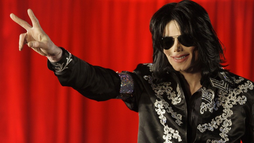 FILE - In this March 5, 2009 file photo, US singer Michael Jackson speaks at a press conference at the London O2 Arena. A Los Angeles judge ruled on Tuesday, May 26, 2015, that choreographer Wade Robs ...