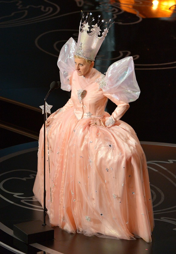 Ellen DeGeneres speaks during the Oscars at the Dolby Theatre on Sunday, March 2, 2014, in Los Angeles. (Photo by John Shearer/Invision/AP)