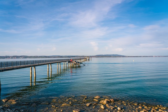 Rauszeit Thurgau Altnauer Steg, der längste am Bodensee 270 Meter