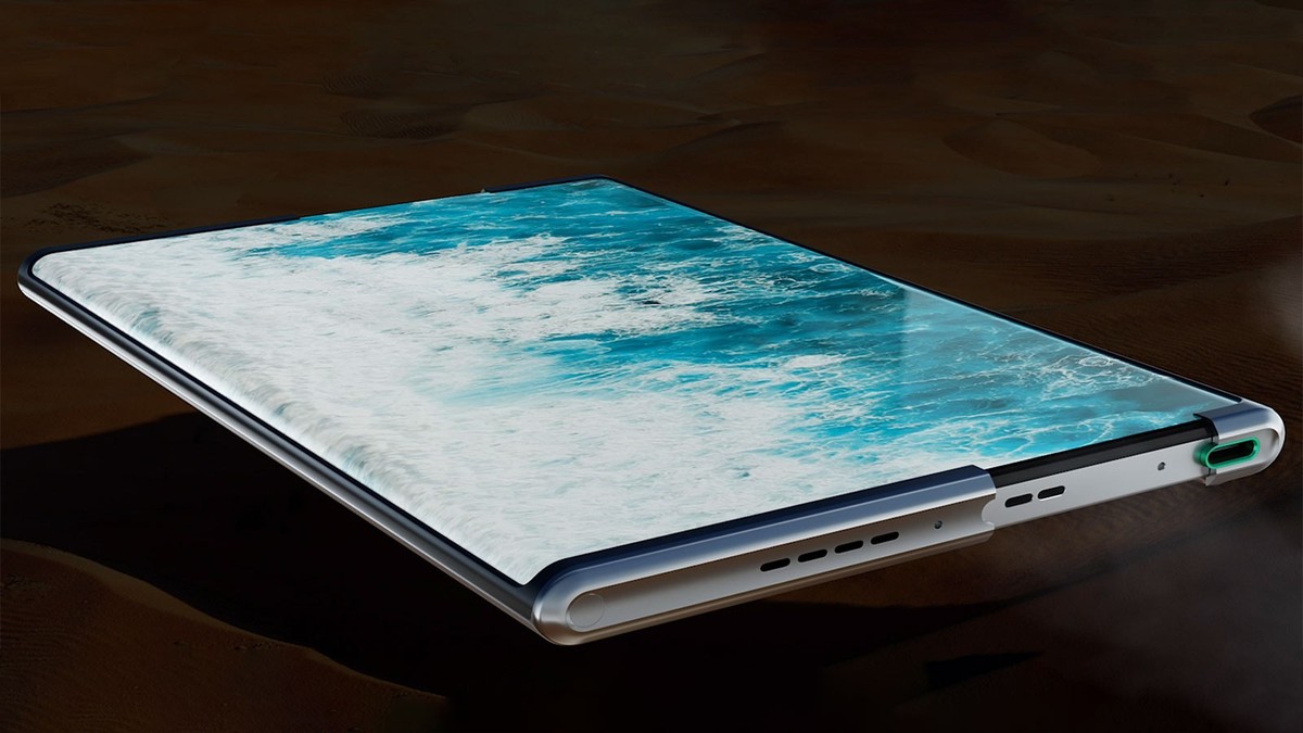 Représentation 3D du smartphone OPPO X 2021
