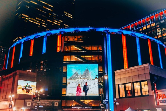 RECORD DATE NOT STATED Knicks Game 4 Outside Madison Square Garden New New York Knicks Celebrations Outside Madison Square Garden. June 11, 2026, New York, USA: NY Knicks fans celebrate the win and ge ...