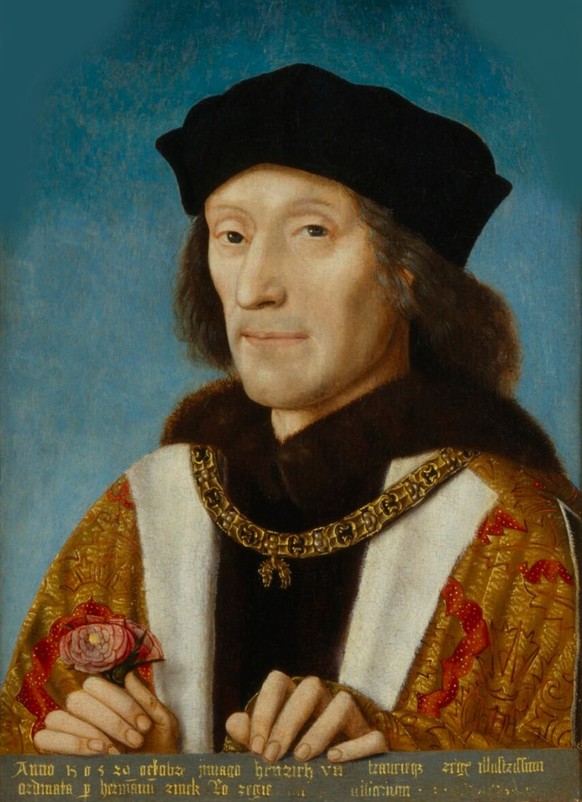 Heinrich VII Tudor, König von England (Gemälde von Michael Sittow)