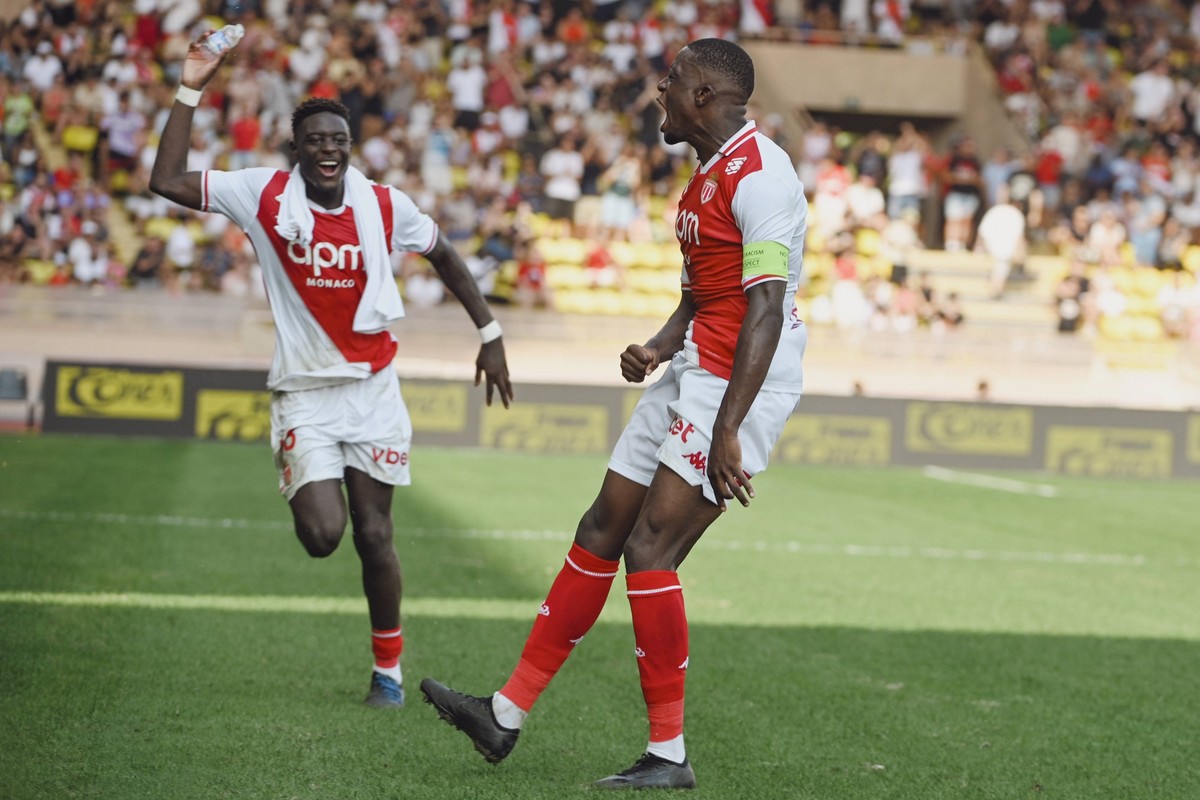 ZAKARIA Denis AS Monacojoy after mark a goal . AS MONACO vs RC LENS Ligue 1 Macdonalds in Stade Louis II, MONACO, France, on 1 september, 2024. FOOTBALL : AS MONACO vs RC LENS - Ligue 1 - 01/09/24 Fre ...