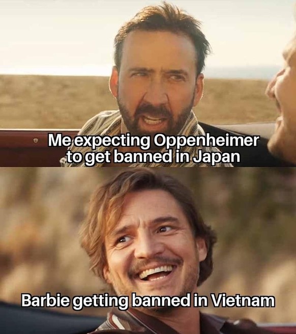 barbenheimer meme barbie oppenheimer

https://imgur.com/gallery/Y9JPxSe