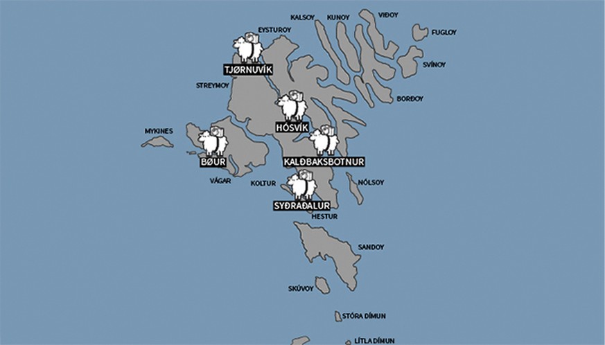 Über die <a href="http://visitfaroeislands.com/sheepview360/sheepview-map/" target="_blank">Tourismus-Website</a> gelangt man zu den Aufnahmen von Hósvík und weiteren Orten.