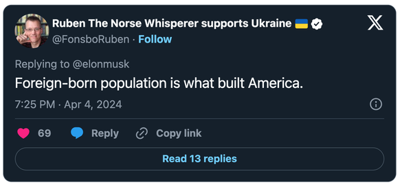 Replik auf Musk-Tweet.