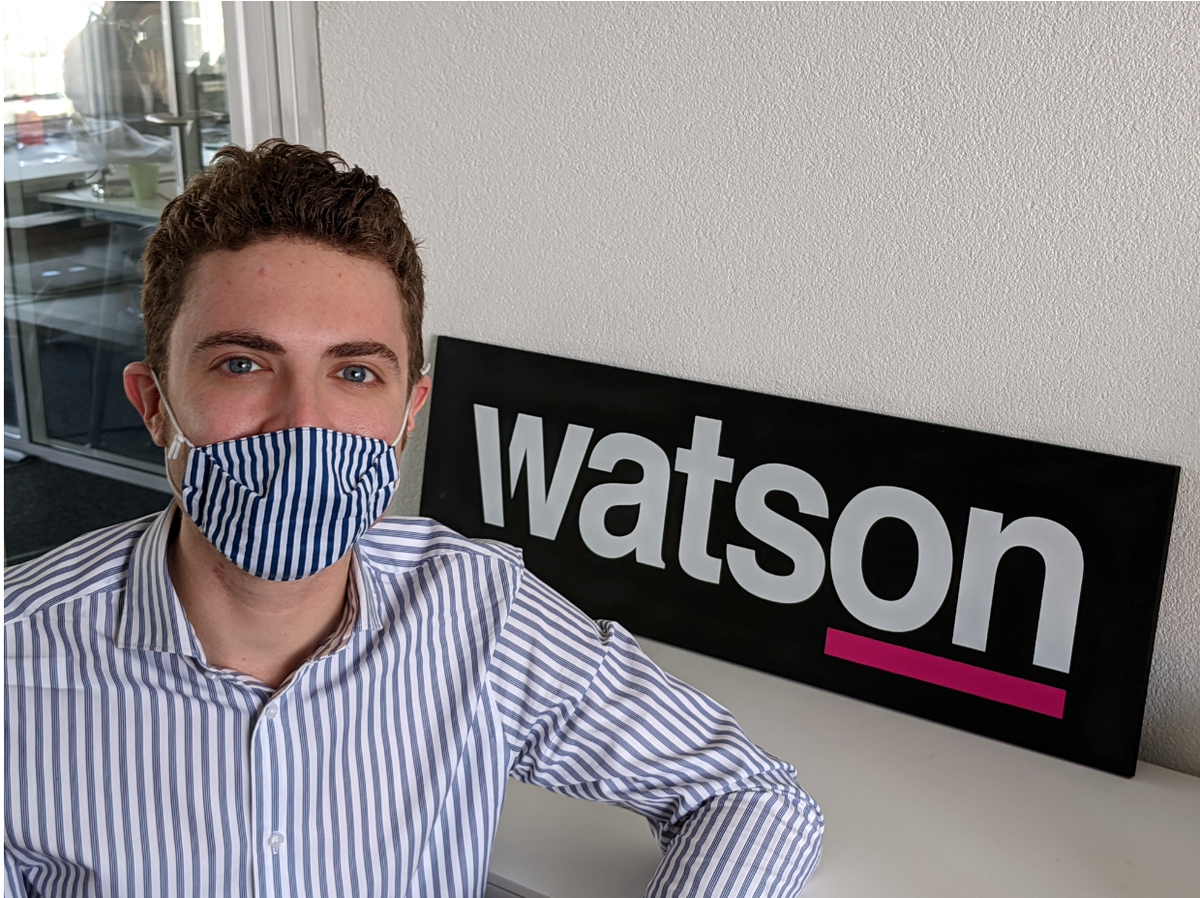 Jonas, Watson, masque, rayures, mode