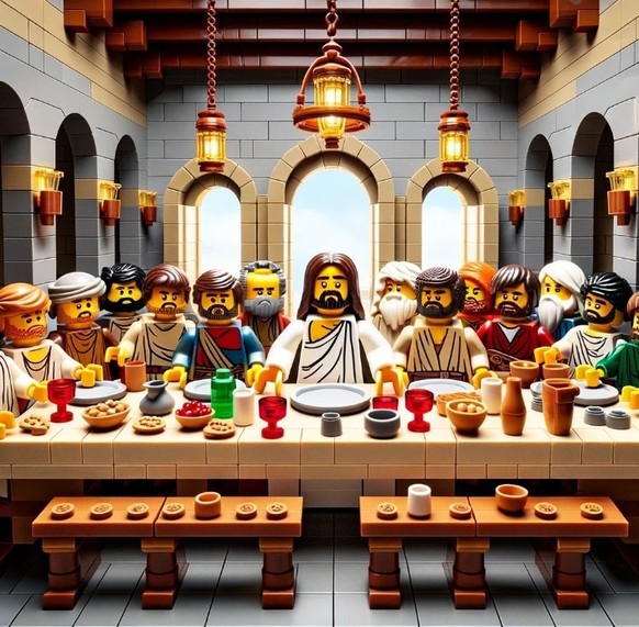 KI-Lego-Set Abendmahl