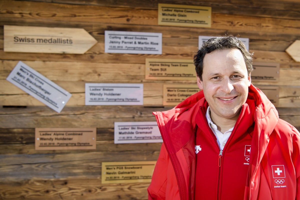 Chef de Mission Ralph Stoeckli poses at the final media conference of Swiss Olympic in the House of Switzerland at the XXIII Winter Olympics 2018 in Pyeongchang, South Korea, on Sunday, February 25, 2 ...