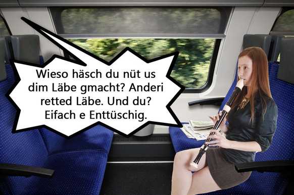 Zeitungen liegen auf Sitzbaenken in einem S-Bahn Abteil. (KEYSTONE/EQ IMAGES/Moritz Hager)