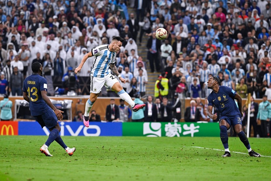 RECORD DATE NOT STATED FIFA World Cup, WM, Weltmeisterschaft, Fussball Qatar 2022 Argentina vs France Final Lautaro Martinez of Argentina during the game Argentina vs France, corresponding to the grea ...