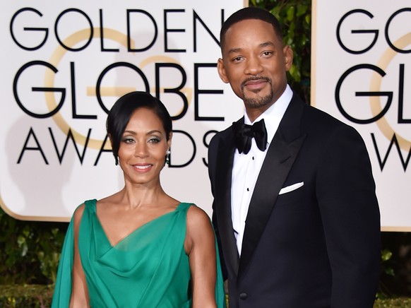 FILE - In this Jan. 10, 2016 file photo, Jada Pinkett Smith, left, and Will Smith arrive at the 73rd annual Golden Globe Awards at the Beverly Hilton Hotel in Beverly Hills, Calif. The couple married  ...