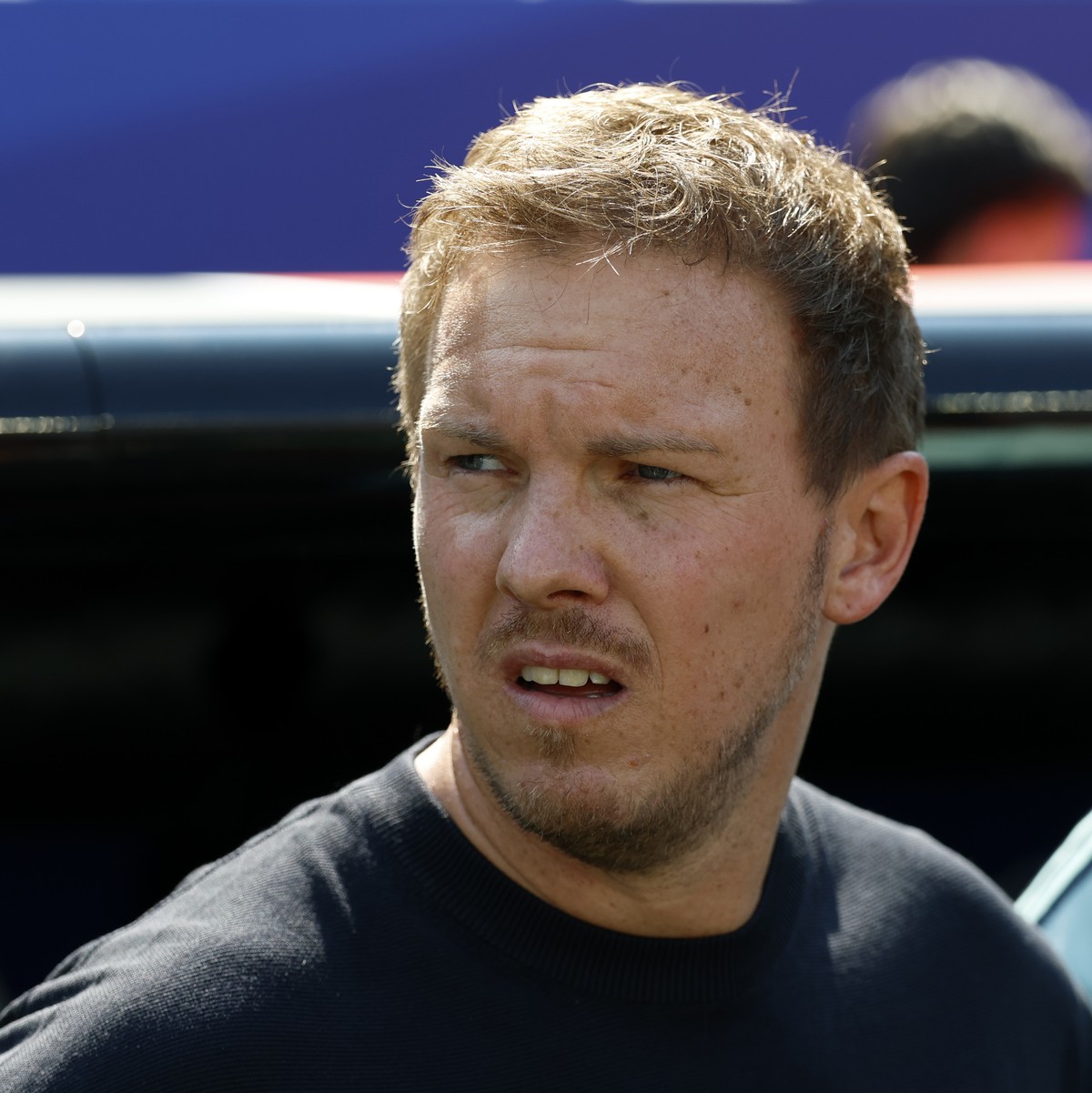 epa13073718 Germany's head coach Julian Nagelsmann looks on ahead of the FIFA World Cup 2026 Round of 32 match Germany against Paraguay, in Boston, Massachusetts, USA, 29 June 2026. EPA/GREG M. C ...