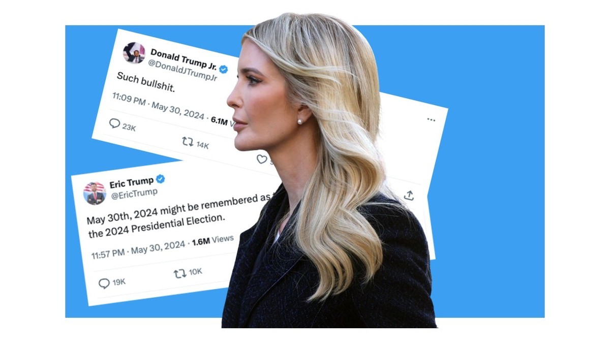 Sitôt le verdict de culpabilité tombé jeudi, les réactions des membres de la famille Trump ont été diverses et variées.