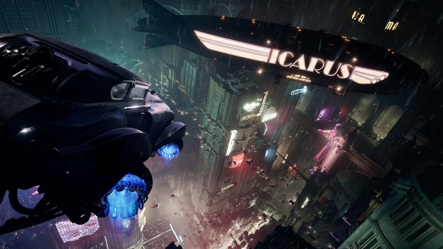 Die düstere Cyberpunk-Stimmung kann sich jederzeit sehen lassen.