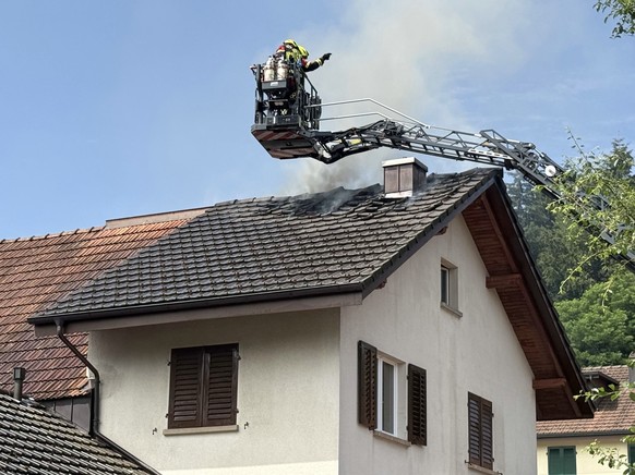 Blitzeinschlag Brand Schöftland 29.6.26