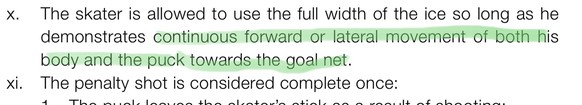 Kurioser Siegtreffer im Krisenduell! Hättest du diesen Penalty gegeben?
Aber was ist den mit IIHF Regel 177, Absatz 10? Der Körper geht ja nicht immer in Richtung Tor?