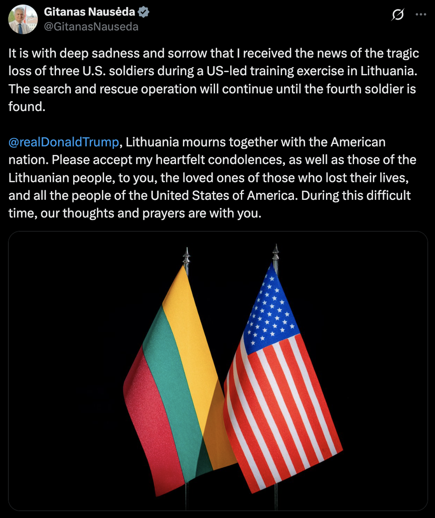 Gitanas Nauseda statement