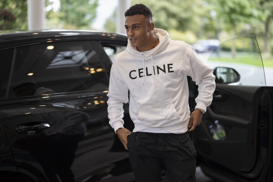 Dan Ndoye beim Zusammenzug der Schweizer Fussball Nationalmannschaft, am Montag, 19. September 2022, in Bad Ragaz. Die Nationalmannschaft ist vor Ort im Trainingslager. (KEYSTONE/Gian Ehrenzeller)